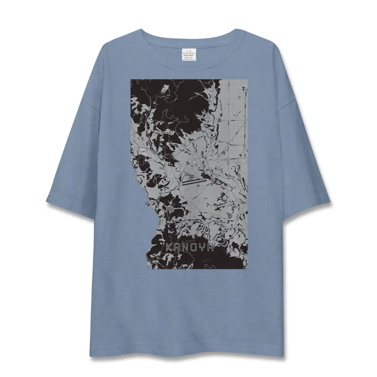 【鹿屋（鹿児島県）】地図柄ビッグシルエットTシャツ