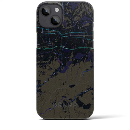 【甘楽（群馬県）】地図柄iPhoneケース（バックカバータイプ）