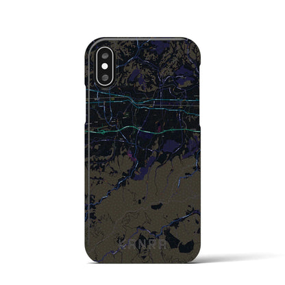 【甘楽（群馬県）】地図柄iPhoneケース（バックカバータイプ）