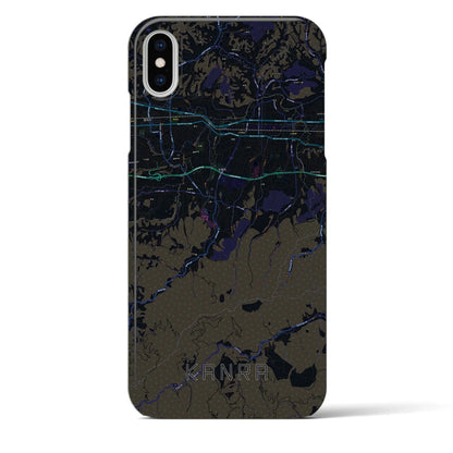 【甘楽（群馬県）】地図柄iPhoneケース（バックカバータイプ）