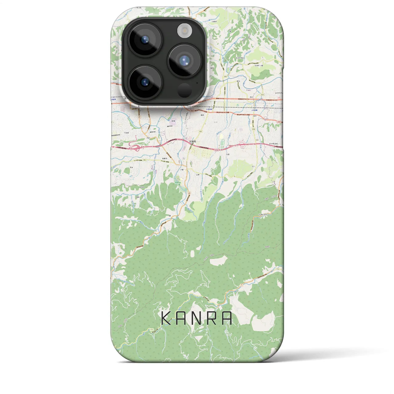 【甘楽（群馬県）】地図柄iPhoneケース（バックカバータイプ）