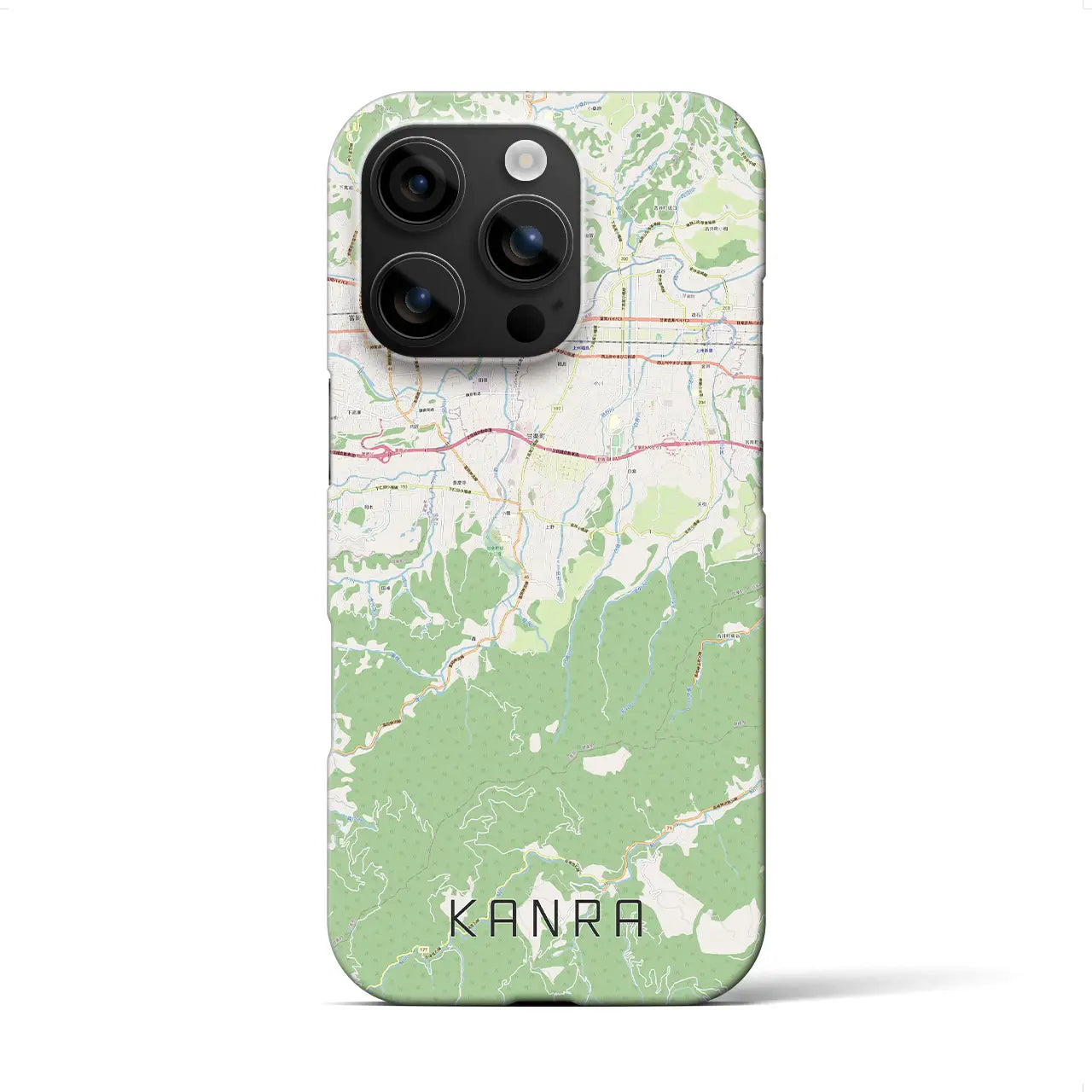 【甘楽（群馬県）】地図柄iPhoneケース（バックカバータイプ）