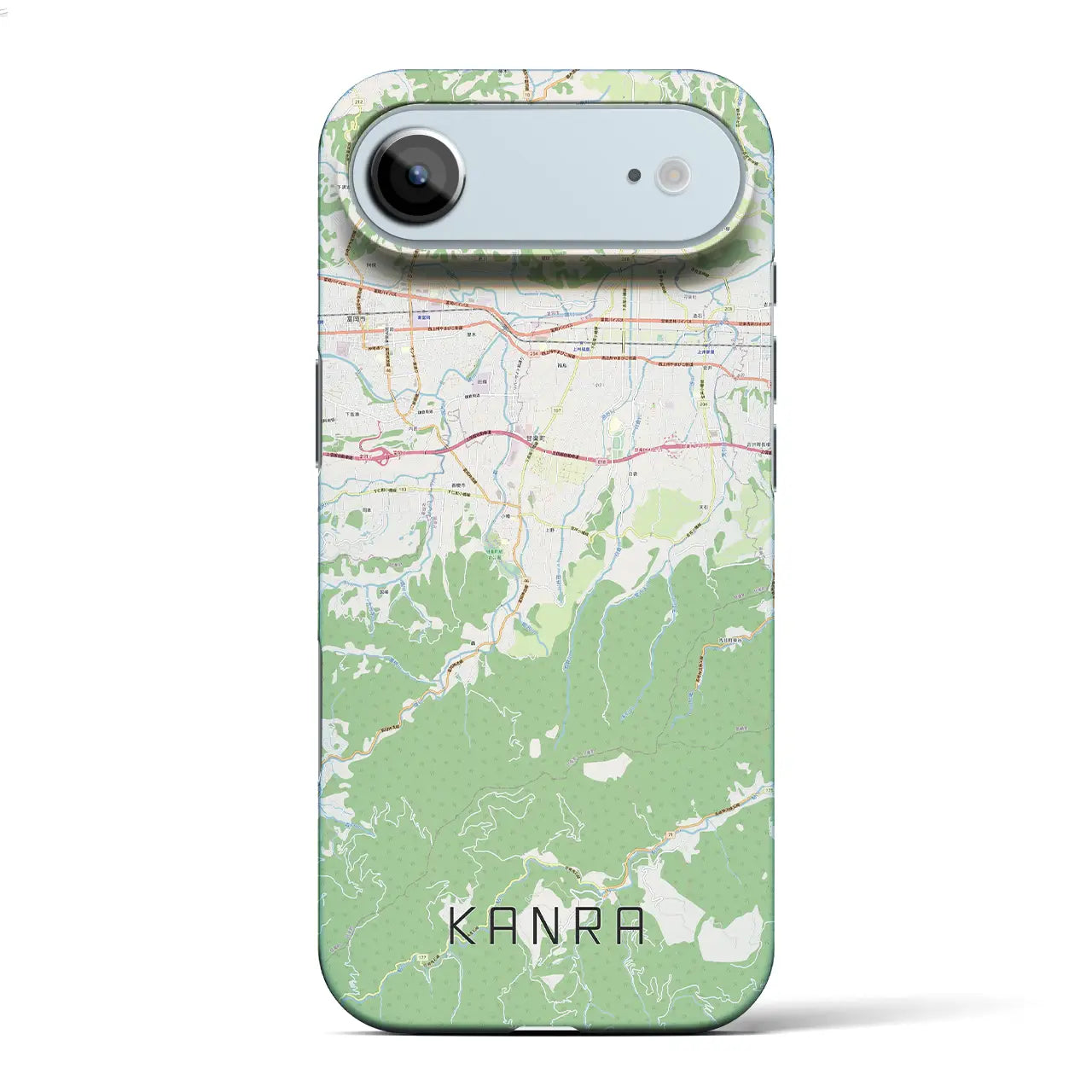 【甘楽（群馬県）】地図柄iPhoneケース（バックカバータイプ）