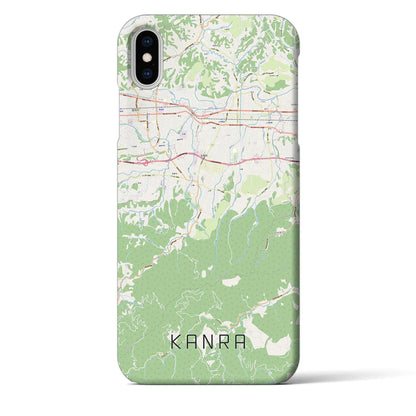 【甘楽（群馬県）】地図柄iPhoneケース（バックカバータイプ）