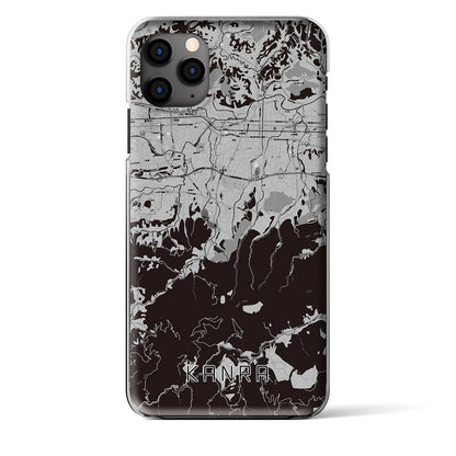 【甘楽（群馬県）】地図柄iPhoneケース（クリアタイプ）モノトーン・iPhone 11 Pro Max 用