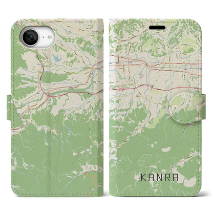 【甘楽（群馬県）】地図柄iPhoneケース（手帳タイプ）