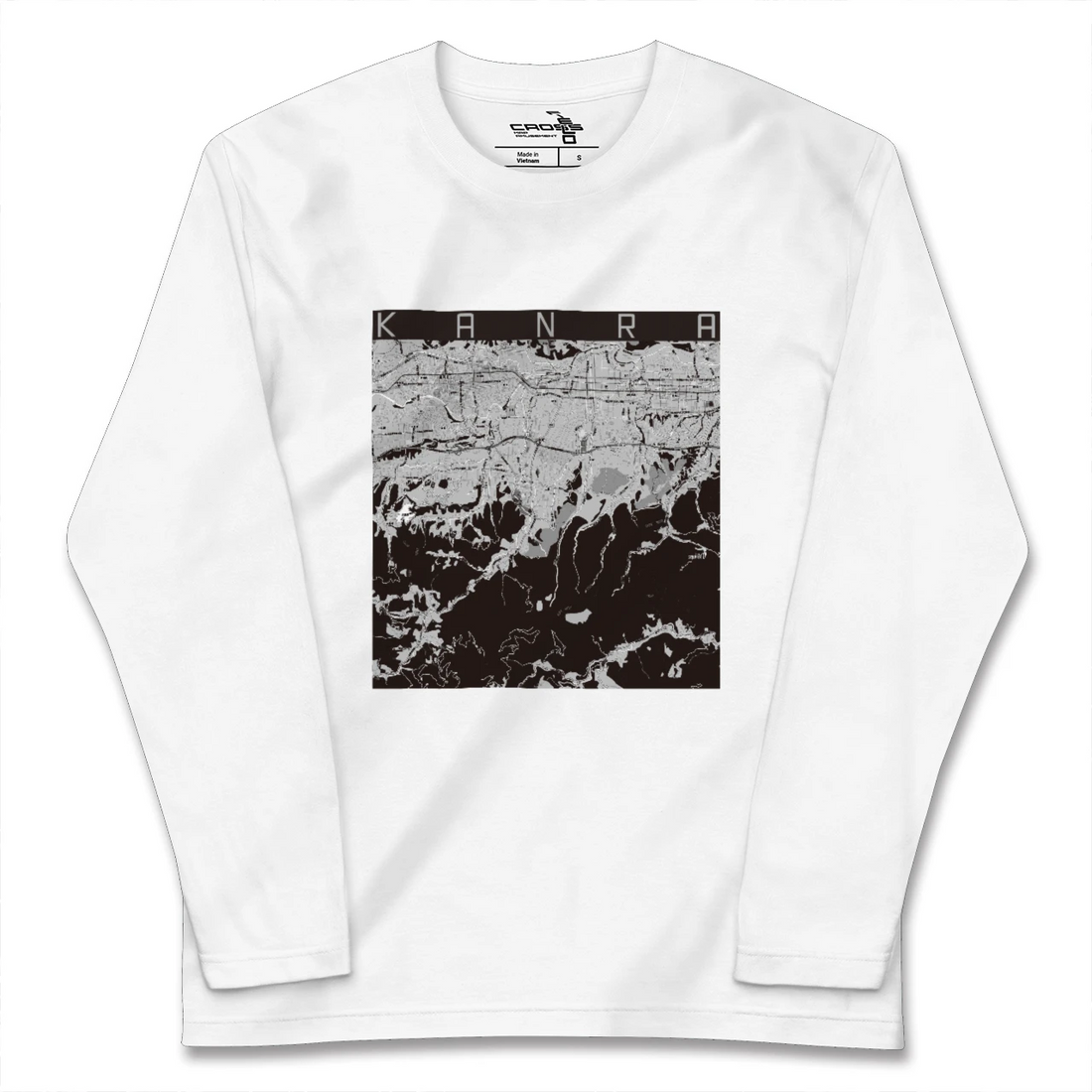 【甘楽(群馬県)】地図柄ロングスリーブTシャツ