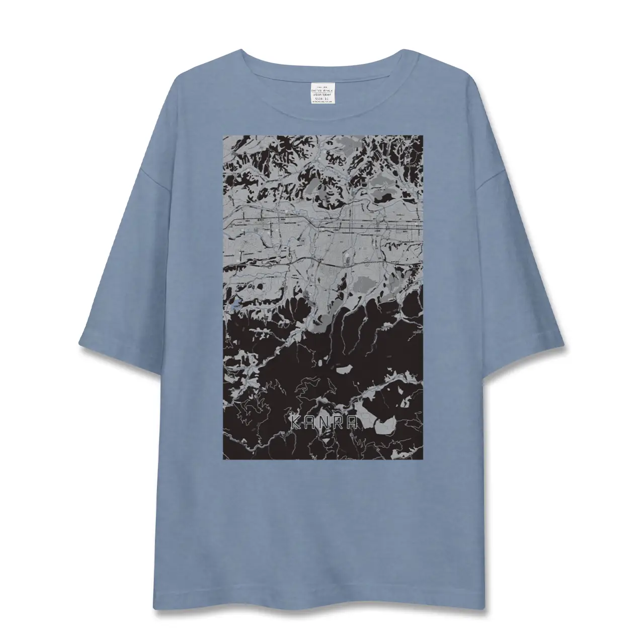 【甘楽（群馬県）】地図柄ビッグシルエットTシャツ