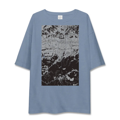 【甘楽（群馬県）】地図柄ビッグシルエットTシャツ