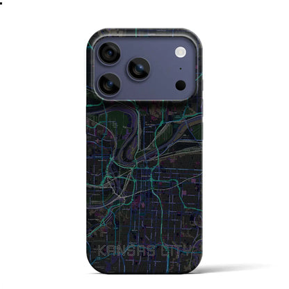 【カンザスシティ（アメリカ）】地図柄iPhoneケース（バックカバータイプ）