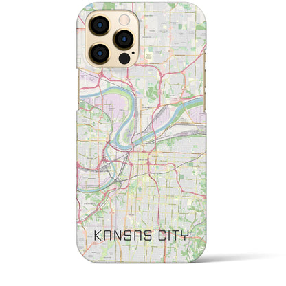 【カンザスシティ（アメリカ）】地図柄iPhoneケース（バックカバータイプ）