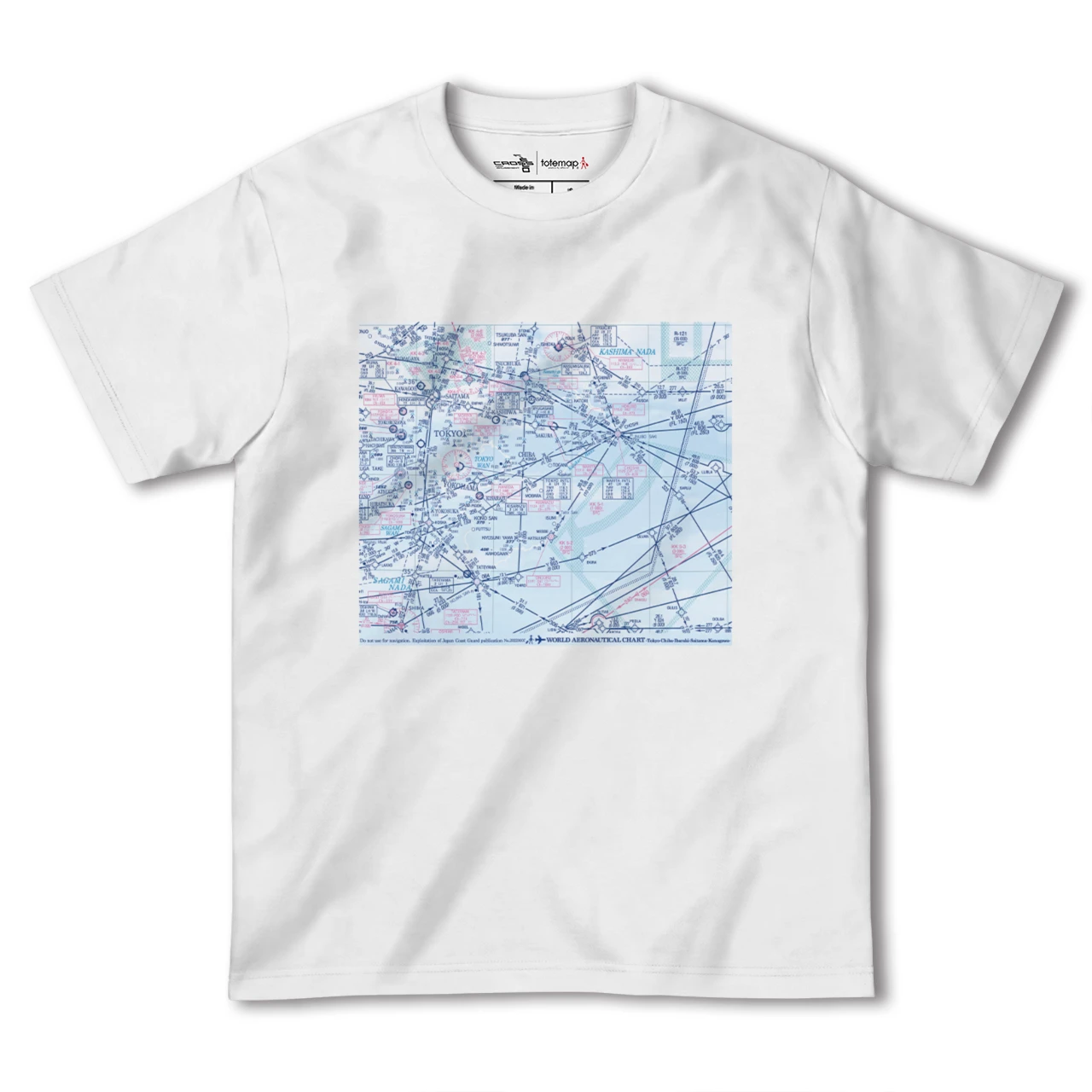 【関東航空図（東京都）】航空図Tシャツ