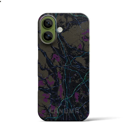 【鹿沼（栃木県）】地図柄iPhoneケース（バックカバータイプ）