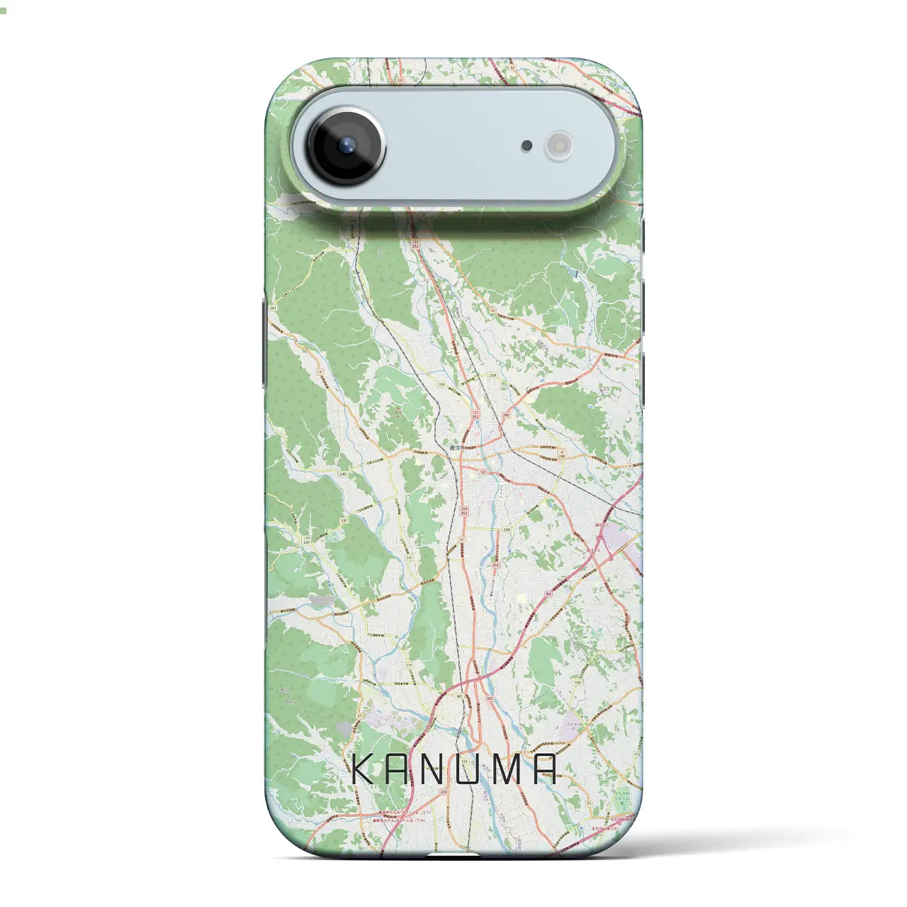 【鹿沼（栃木県）】地図柄iPhoneケース（バックカバータイプ）