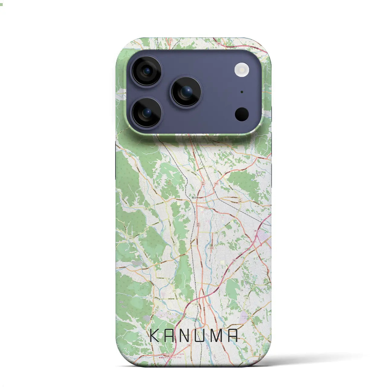 【鹿沼（栃木県）】地図柄iPhoneケース（バックカバータイプ）