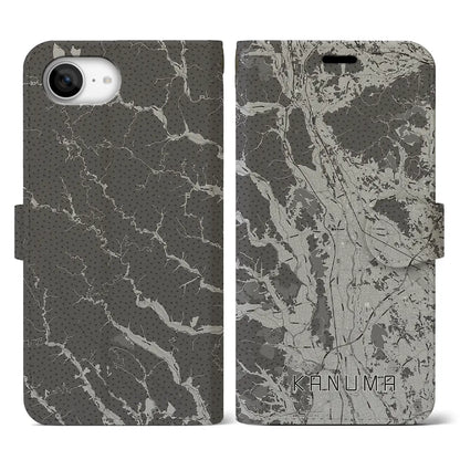 【鹿沼（栃木県）】地図柄iPhoneケース（手帳タイプ）