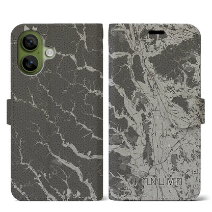 【鹿沼（栃木県）】地図柄iPhoneケース（手帳タイプ）