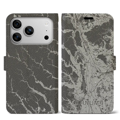 【鹿沼（栃木県）】地図柄iPhoneケース（手帳タイプ）