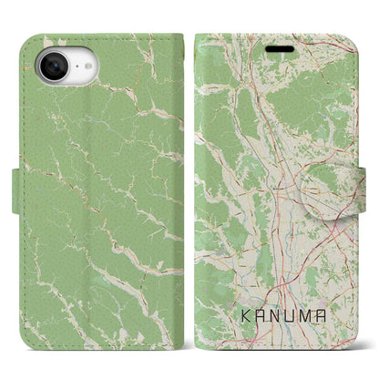 【鹿沼（栃木県）】地図柄iPhoneケース（手帳タイプ）