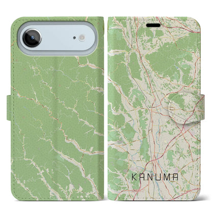 【鹿沼（栃木県）】地図柄iPhoneケース（手帳タイプ）