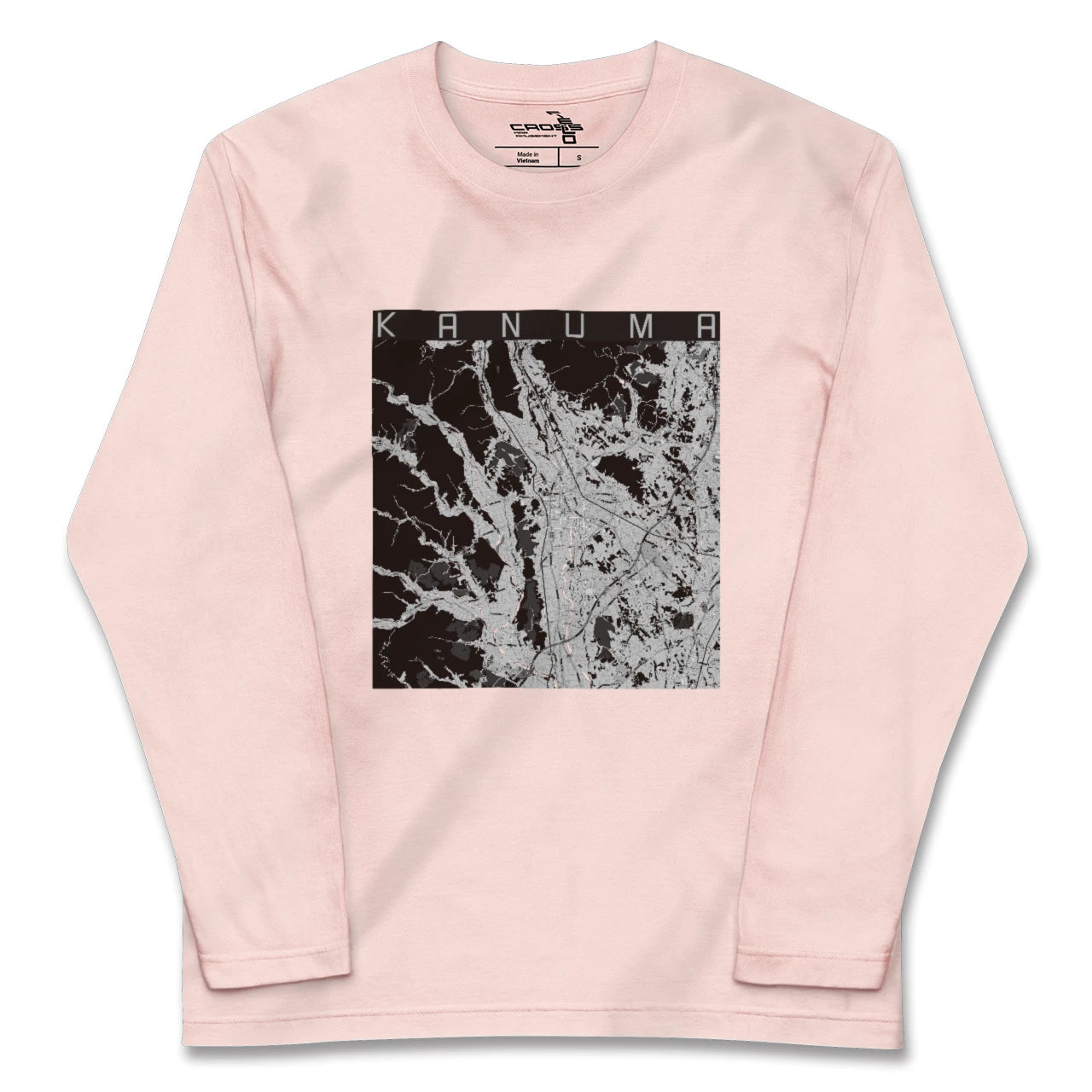 【鹿沼（栃木県）】地図柄ロングスリーブTシャツ