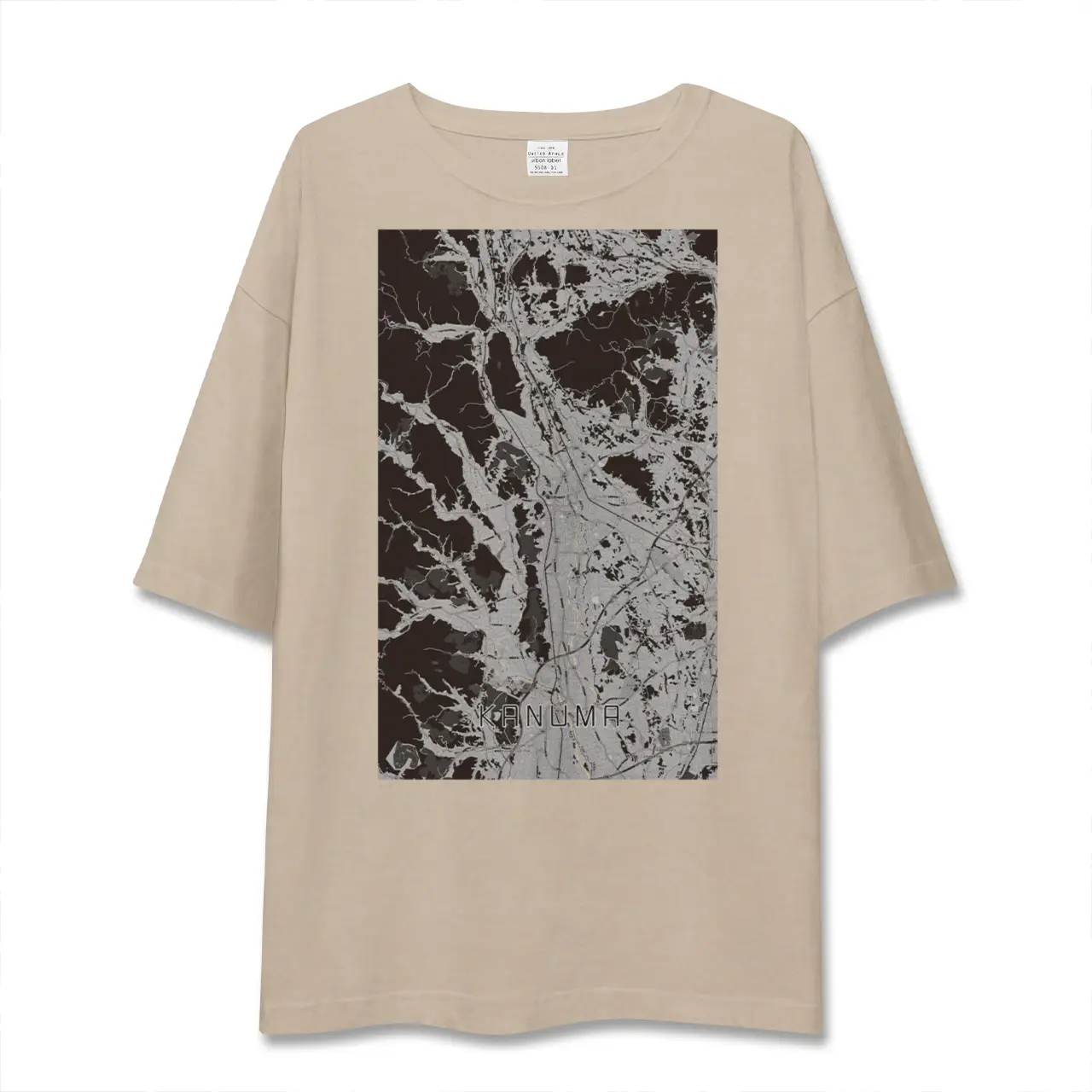 【鹿沼（栃木県）】地図柄ビッグシルエットTシャツ