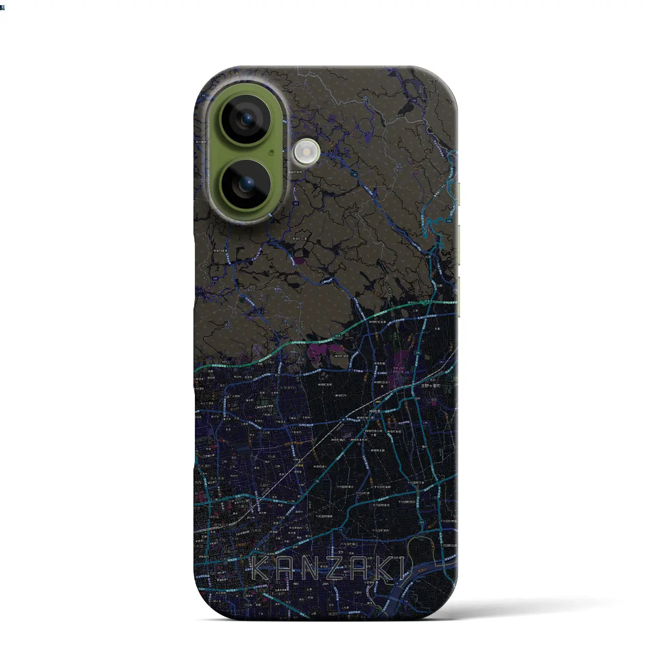 【神埼（佐賀県）】地図柄iPhoneケース（バックカバータイプ）