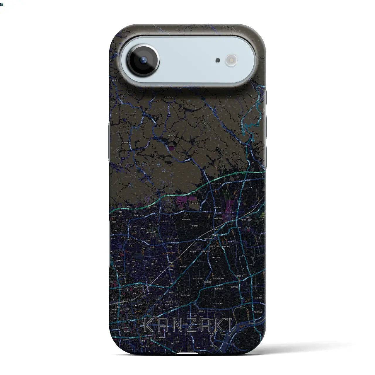 【神埼（佐賀県）】地図柄iPhoneケース（バックカバータイプ）