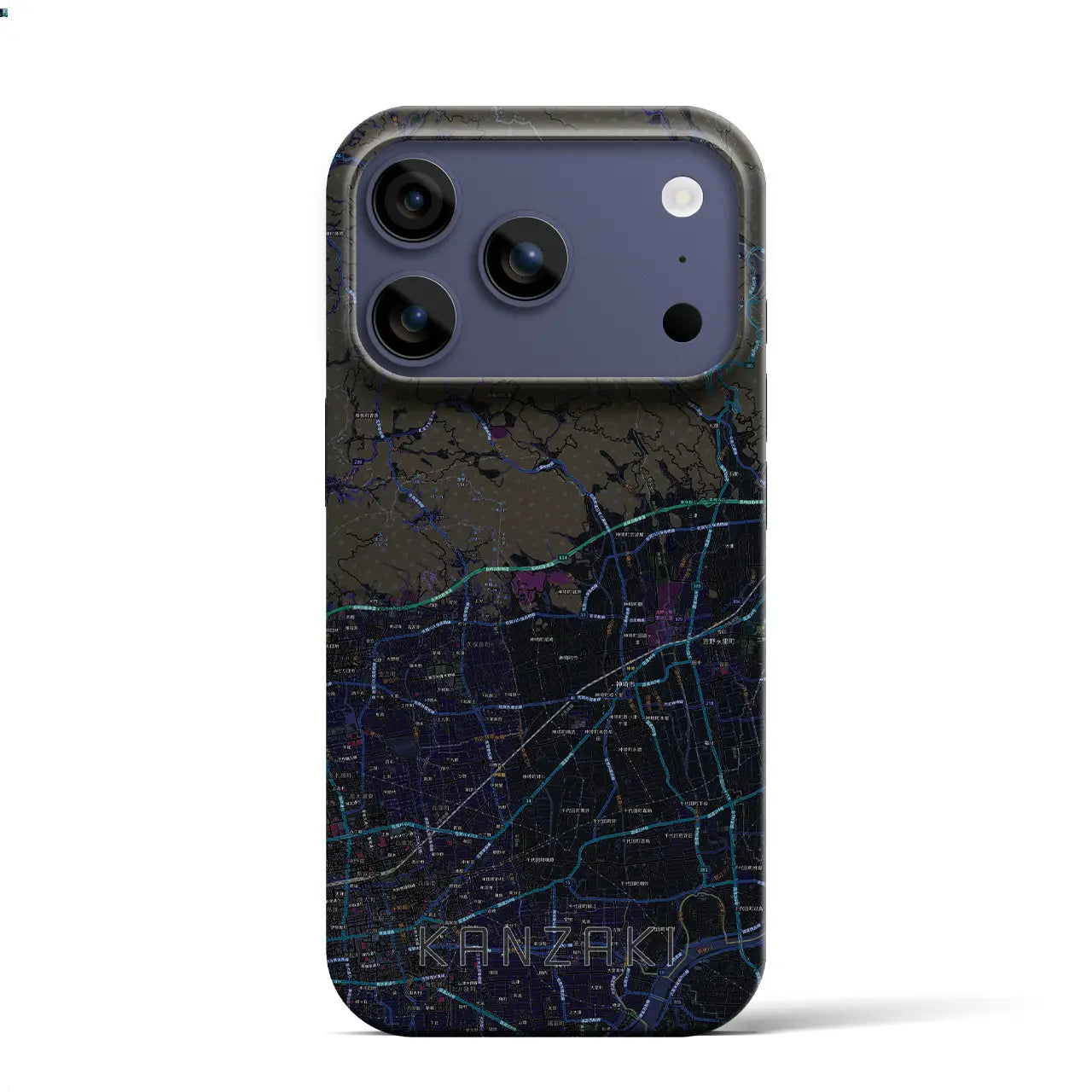 【神埼（佐賀県）】地図柄iPhoneケース（バックカバータイプ）