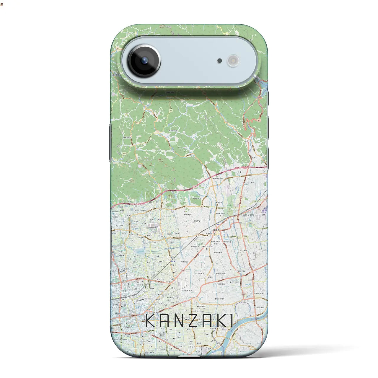 【神埼（佐賀県）】地図柄iPhoneケース（バックカバータイプ）