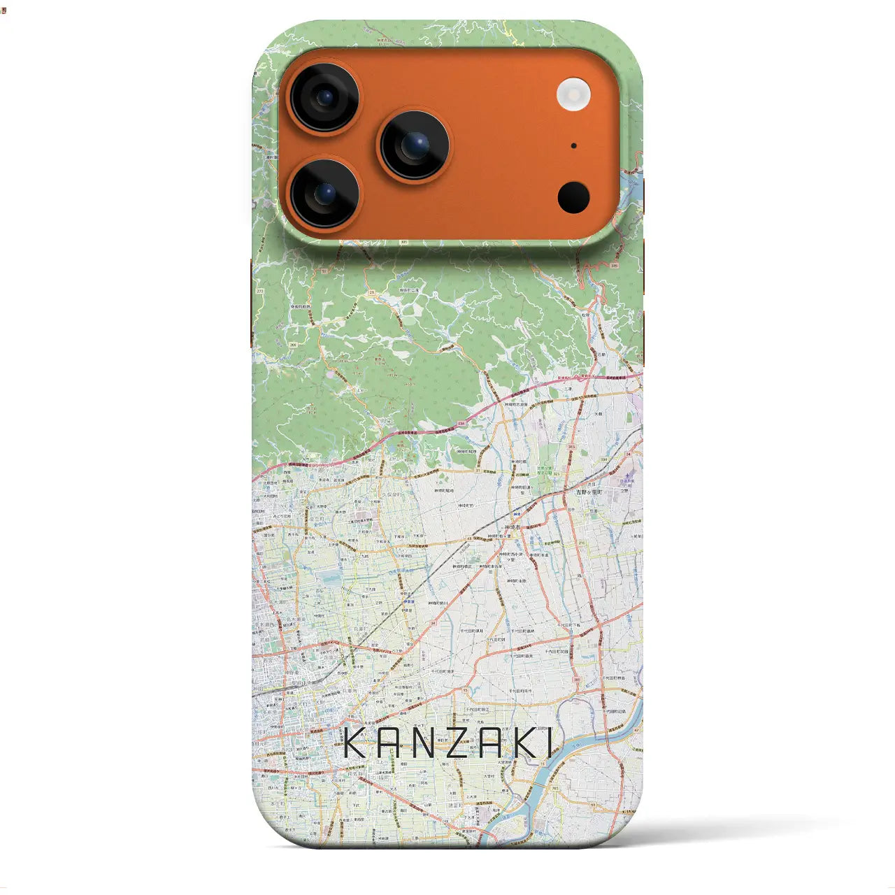 【神埼（佐賀県）】地図柄iPhoneケース（バックカバータイプ）