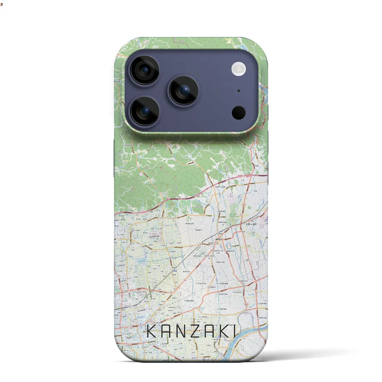 【神埼（佐賀県）】地図柄iPhoneケース（バックカバータイプ）