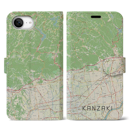 【神埼（佐賀県）】地図柄iPhoneケース（手帳タイプ）