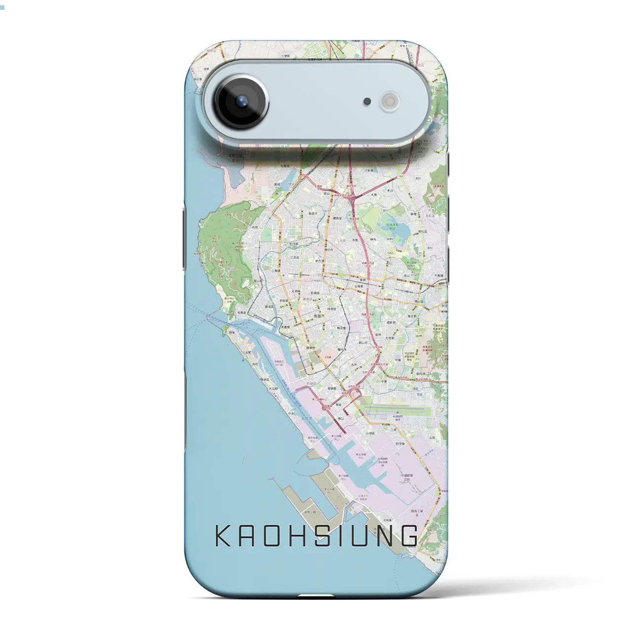 【高雄（台湾）】地図柄iPhoneケース（バックカバータイプ）