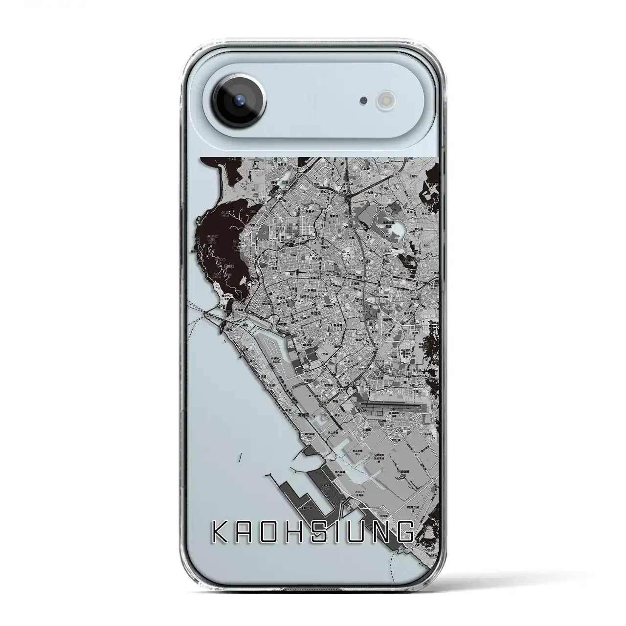 【高雄（台湾）】地図柄iPhoneケース（クリアタイプ）