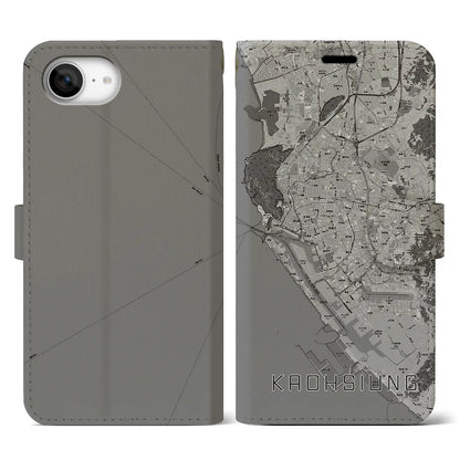 【高雄（台湾）】地図柄iPhoneケース（手帳タイプ）