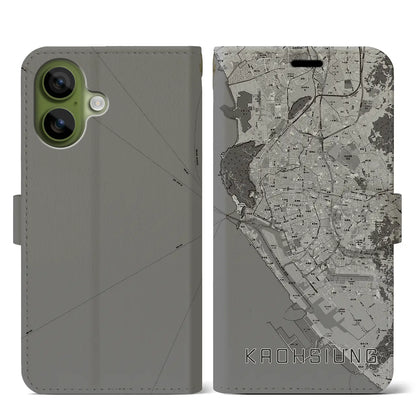 【高雄（台湾）】地図柄iPhoneケース（手帳タイプ）