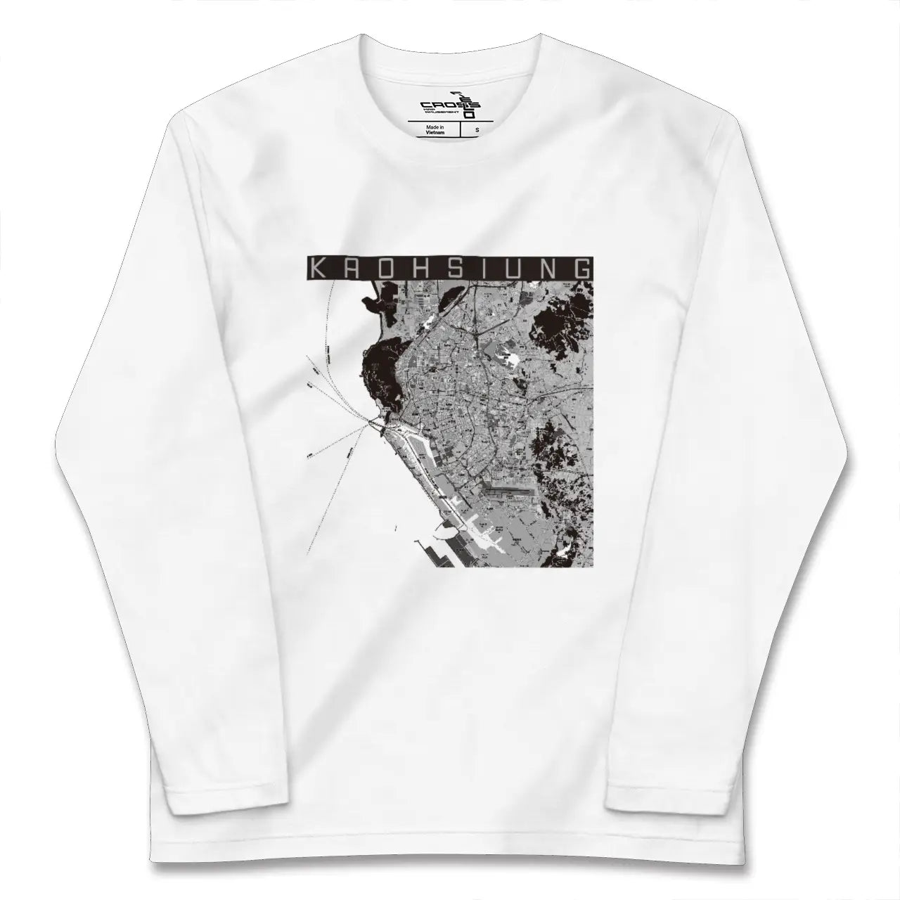 【高雄（台湾）】地図柄ロングスリーブTシャツ