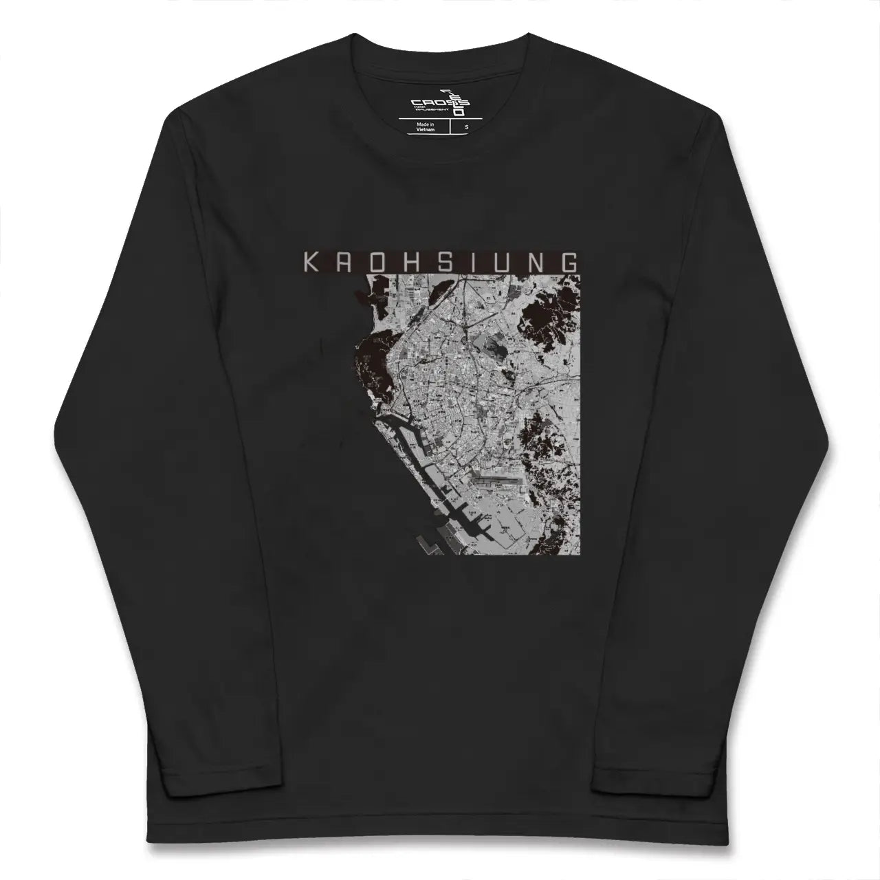 【高雄（台湾）】地図柄ロングスリーブTシャツ