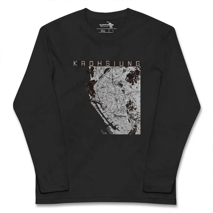 【高雄（台湾）】地図柄ロングスリーブTシャツ