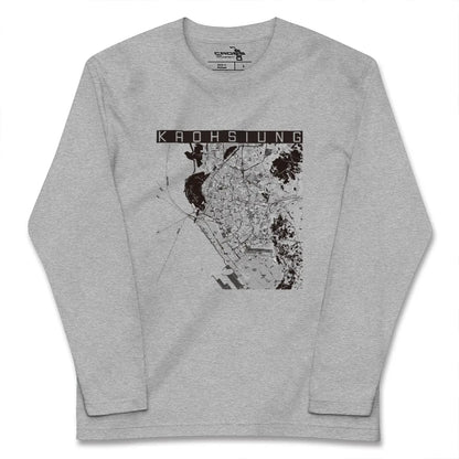 【高雄（台湾）】地図柄ロングスリーブTシャツ