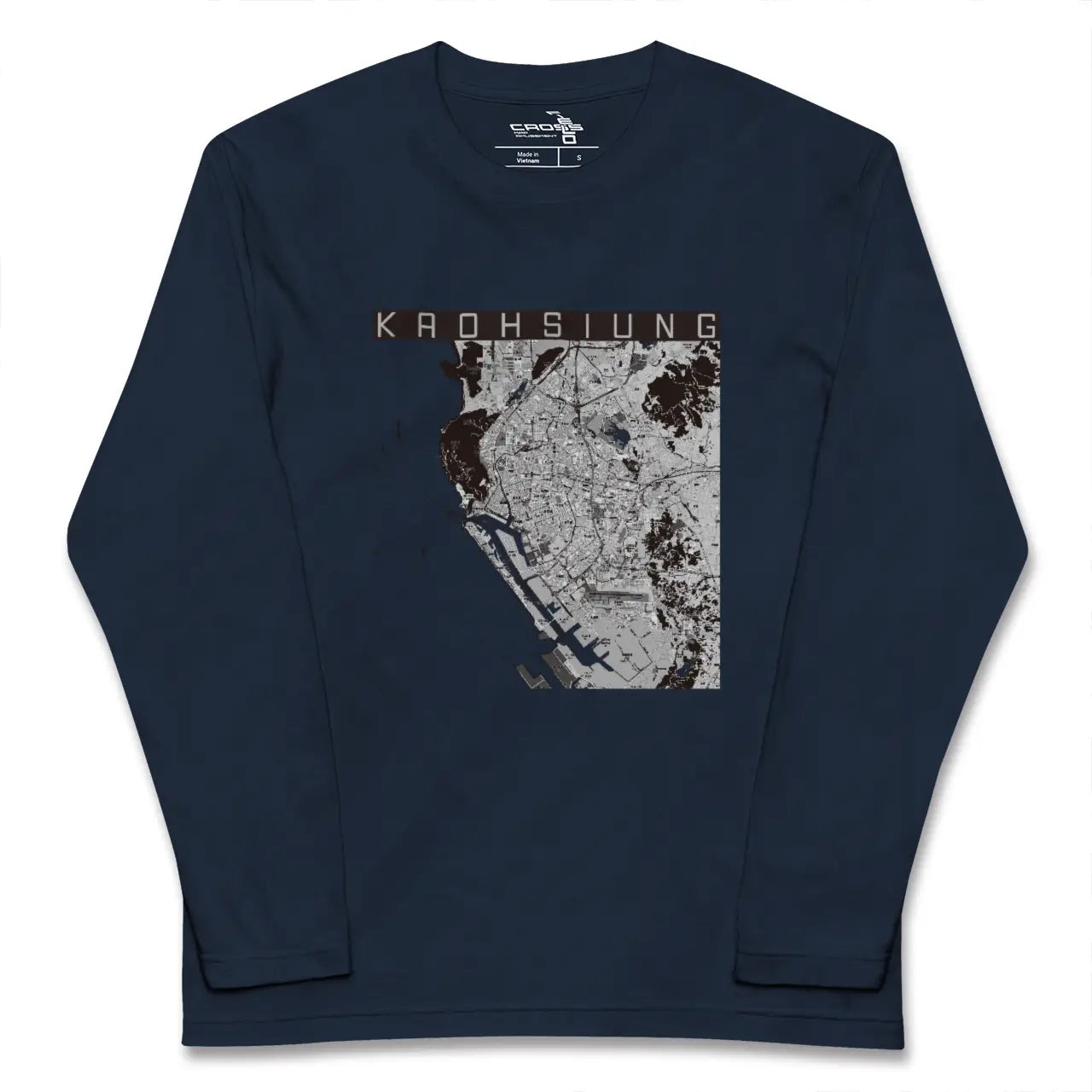 【高雄（台湾）】地図柄ロングスリーブTシャツ