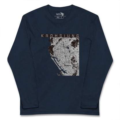【高雄（台湾）】地図柄ロングスリーブTシャツ