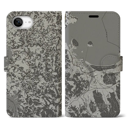 【唐津（佐賀県）】地図柄iPhoneケース（手帳タイプ）