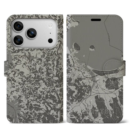 【唐津（佐賀県）】地図柄iPhoneケース（手帳タイプ）