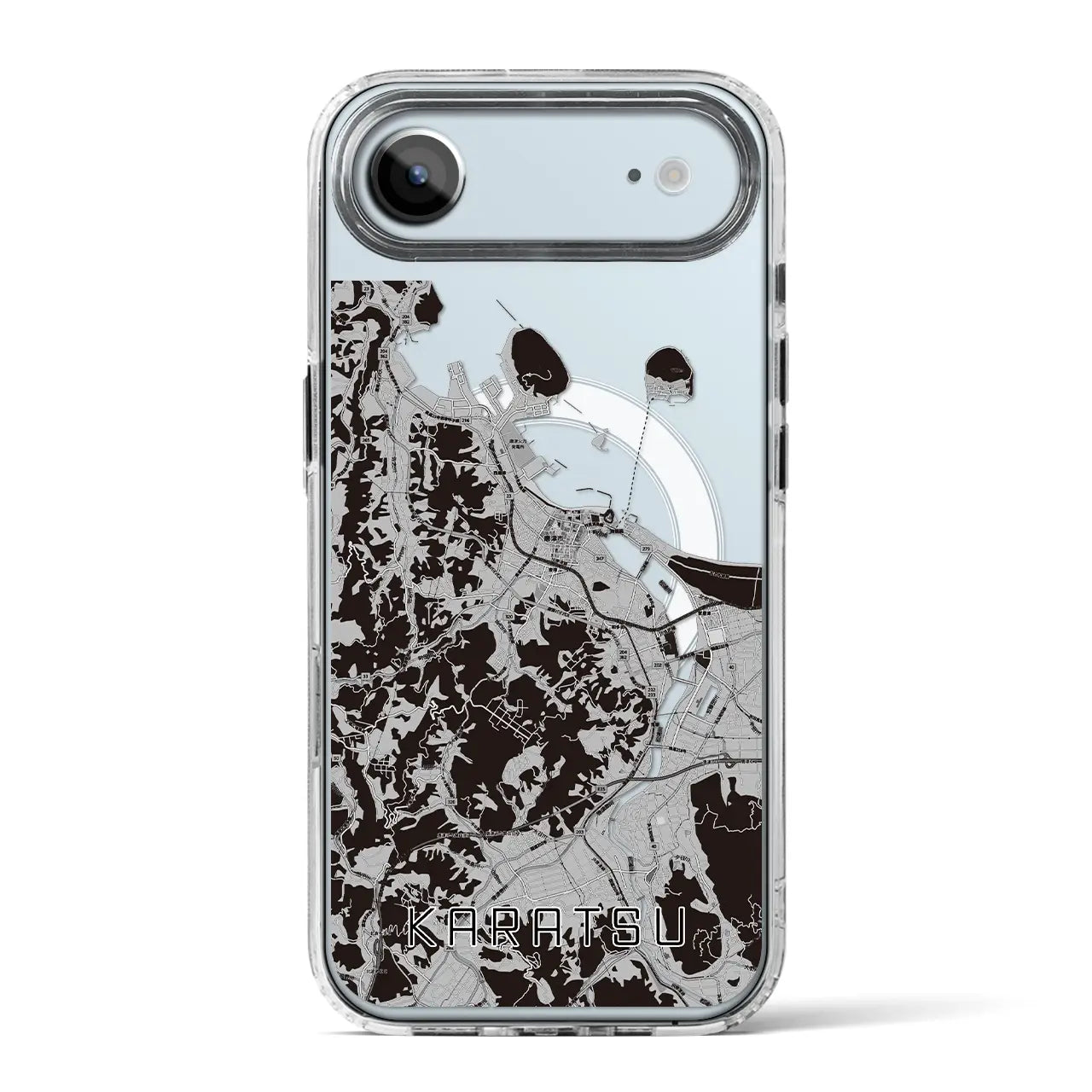 【唐津（佐賀県）】地図柄iPhoneケース（MagSafeタイプ）