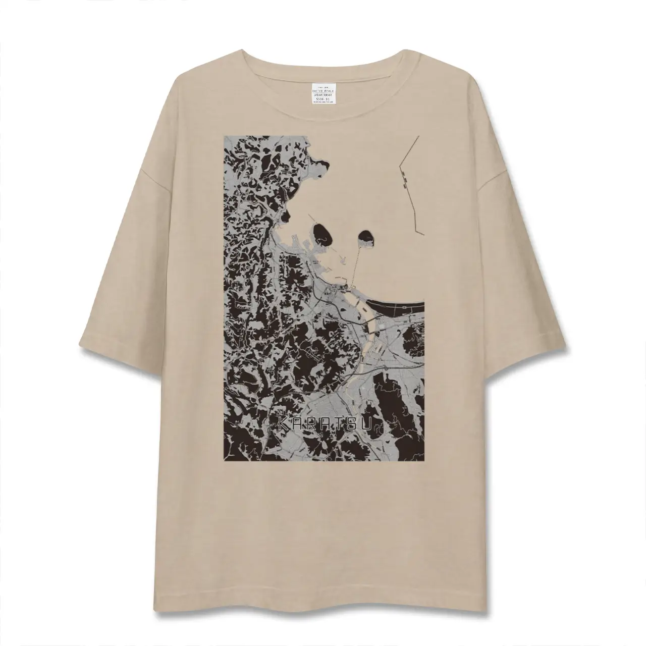【唐津（佐賀県）】地図柄ビッグシルエットTシャツ