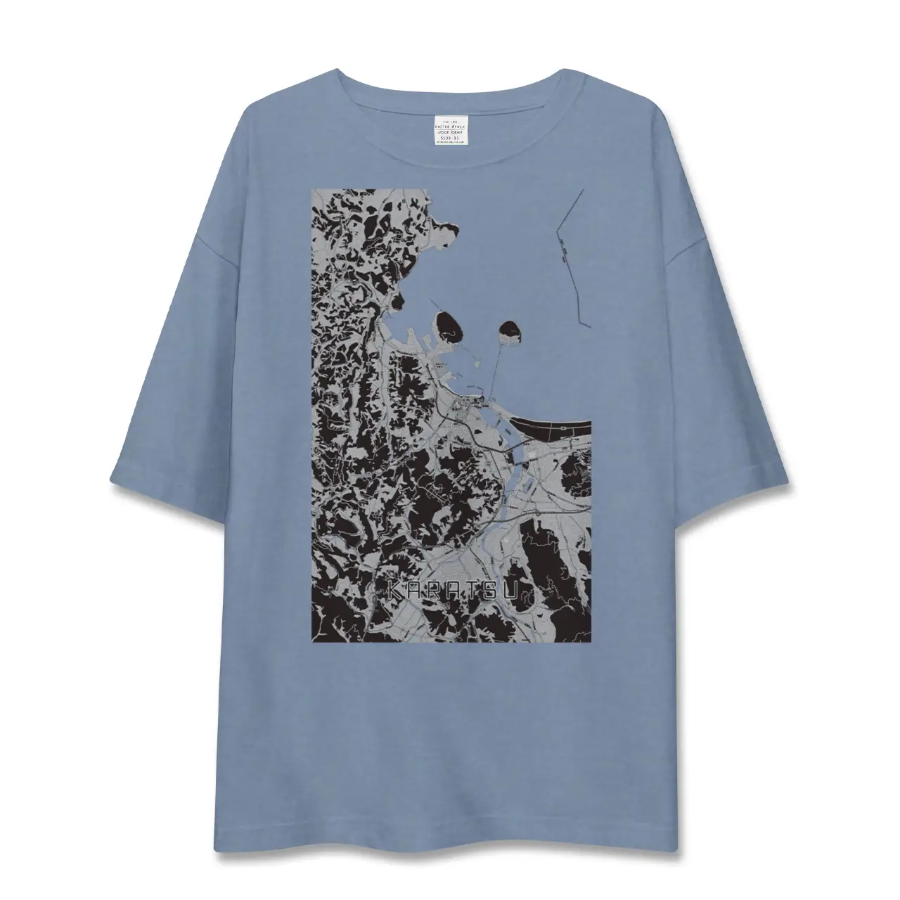 【唐津（佐賀県）】地図柄ビッグシルエットTシャツ
