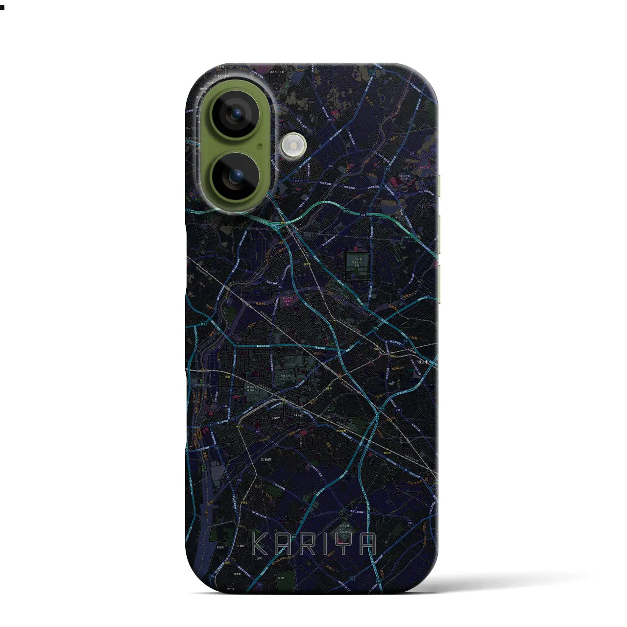 【刈谷（愛知県）】地図柄iPhoneケース（バックカバータイプ）