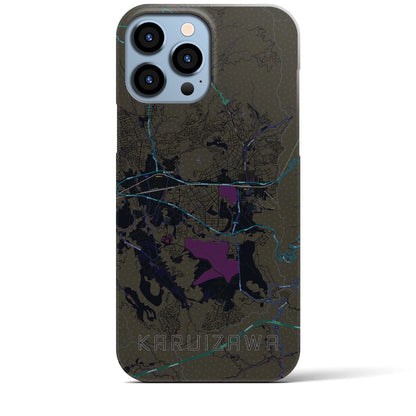 【軽井沢（長野県）】地図柄iPhoneケース（バックカバータイプ）